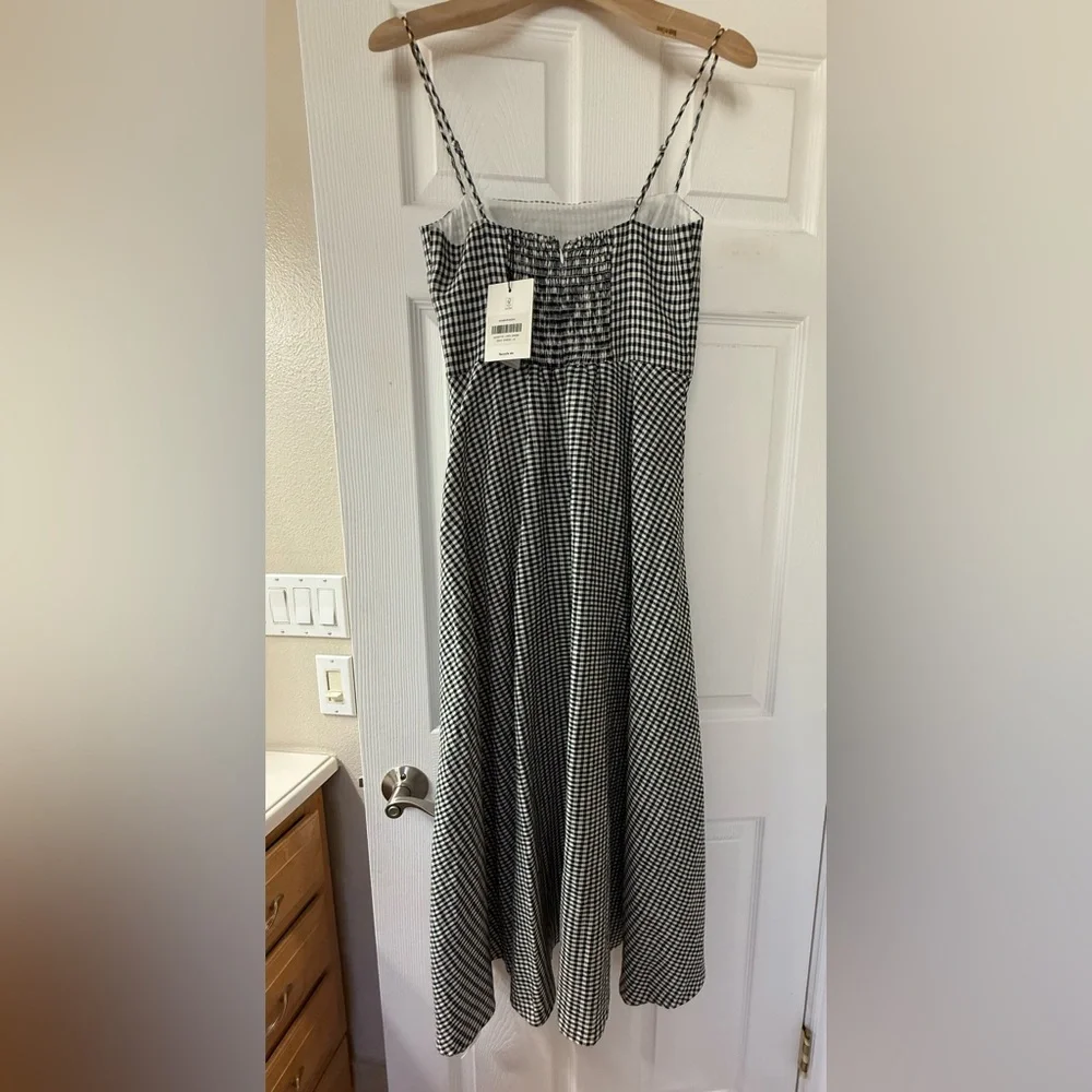 NWT Reformation Monette Linen Dress in Remy Check (gingham) - Picture 9 of 9